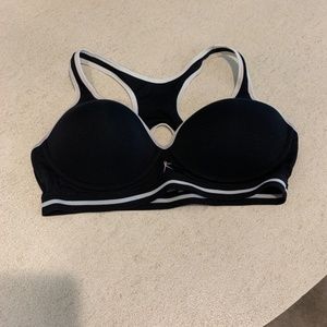 Danskin Now Sports Bra Black & White Size 38D Vintage